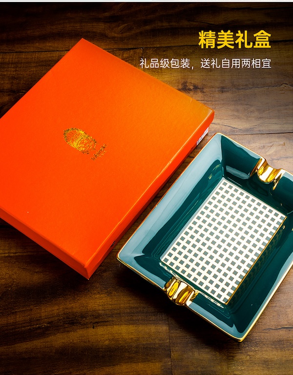 「Lubinski 台灣官方總代理」魯賓斯基 新中式陶瓷骨瓷雪茄煙灰缸｜Capadura｜