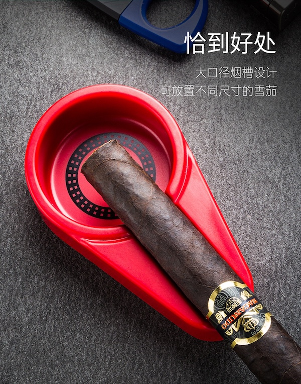 「Lubinski 台灣官方總代理」 便攜單支裝雪茄密胺煙灰缸｜Capadura｜