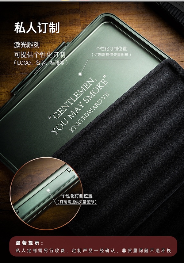 「Lubinski 台灣官方總代理」鋁鎂合金雪茄便攜盒保濕包五支裝|Capadura|,第三方國家輸入查驗,雪茄課程,雪茄館,cigar,Capadura