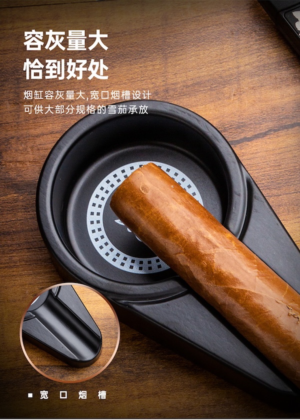 「Lubinski 台灣官方總代理」魯賓斯基 多功能剪雙+直衝打火機+煙灰缸 雪茄工具套裝｜Capadura｜