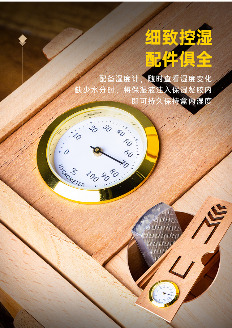「Lubinski 台灣官方總代理」魯賓斯基 高檔進口雪松木雪茄保濕盒禮盒｜Capadura｜