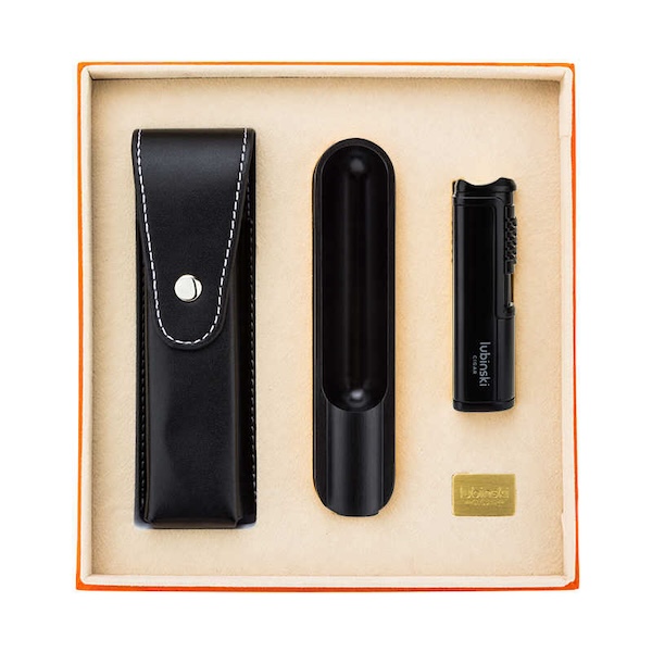 「Lubinski 台灣官方總代理」LUBINSK 便攜雪茄直衝打火機+煙灰缸 2件套裝禮盒｜Capadura｜,雪茄課程,雪茄館,cigar,Capadura,非古雪茄