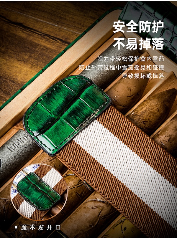 「Lubinski 台灣官方總代理」便攜皮質雪茄雪松木保濕盒｜Capadura｜,雪茄課程,雪茄館,cigar,Capadura,非古雪茄