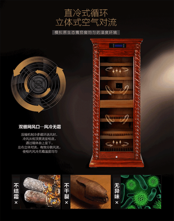 「Lubinski 台灣官方總代理」 電子恆溫控濕靜音高檔實木雪茄櫃｜Capadura｜,雪茄課程,雪茄館,cigar,Capadura,非古雪茄