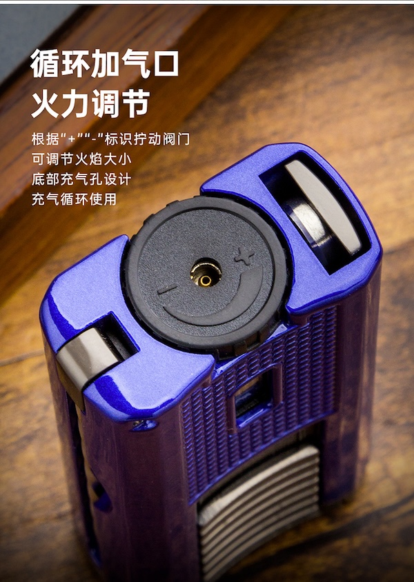 「Lubinski 台灣官方總代理」魯賓斯基 多功能聚火藍焰三直衝雪茄打火機|Capadura|,雪茄課程,雪茄館,cigar,Capadura,非古雪茄