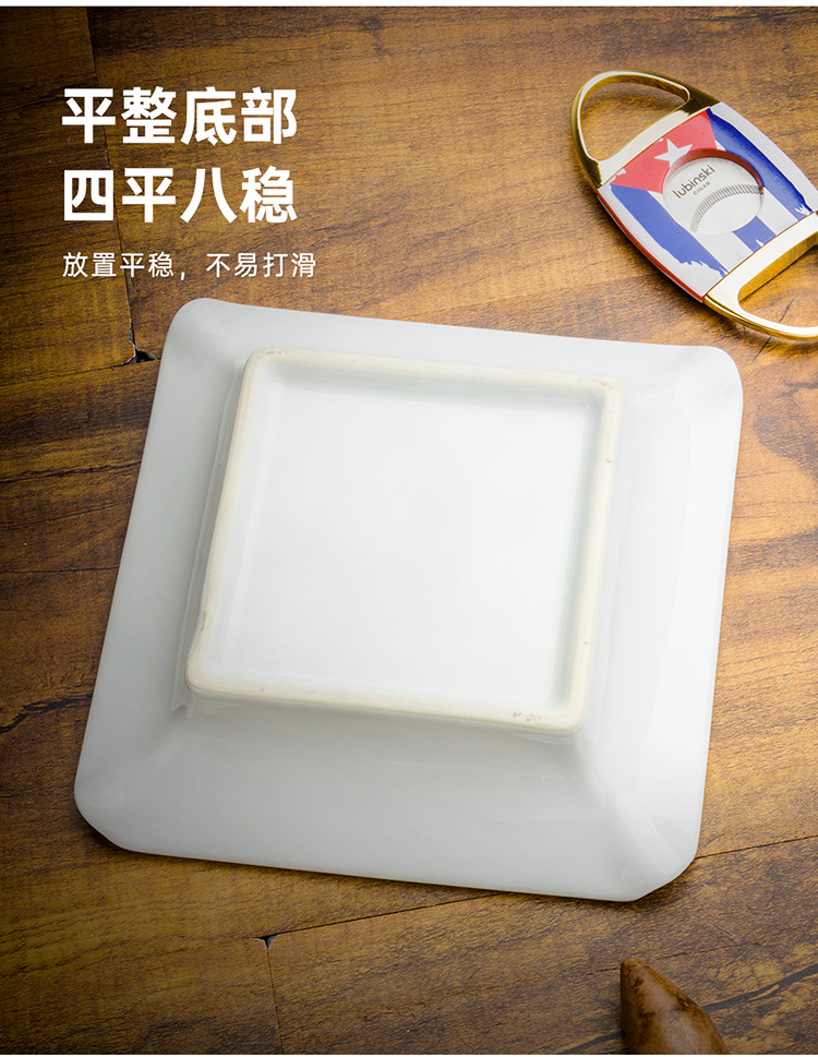 「Lubinski 台灣官方總代理」魯賓斯基  2直衝聚火打火機+時尚煙灰缸+剪刀 雪茄工具3件套裝｜Capadura｜