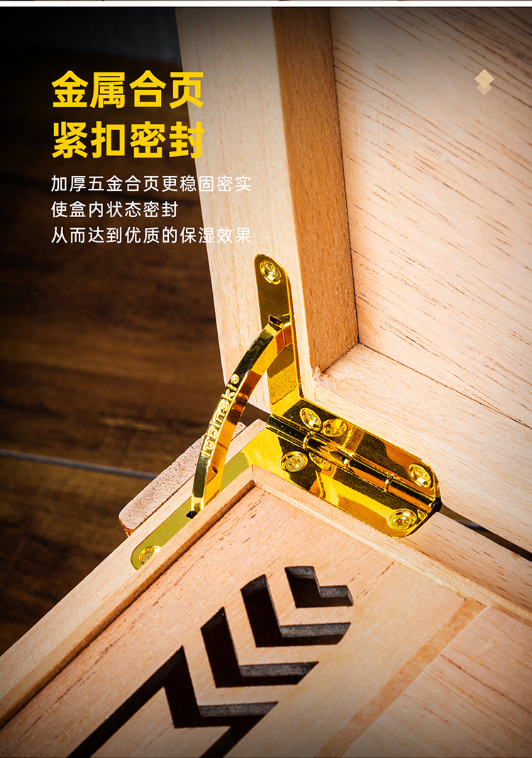 「Lubinski 台灣官方總代理」魯賓斯基 高檔進口雪松木雪茄保濕盒禮盒｜Capadura｜
