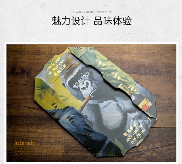 「Lubinski 台灣官方總代理」LUBINSKI 便攜旅行用可折疊一次性雪茄煙灰缸 ｜Capadura｜