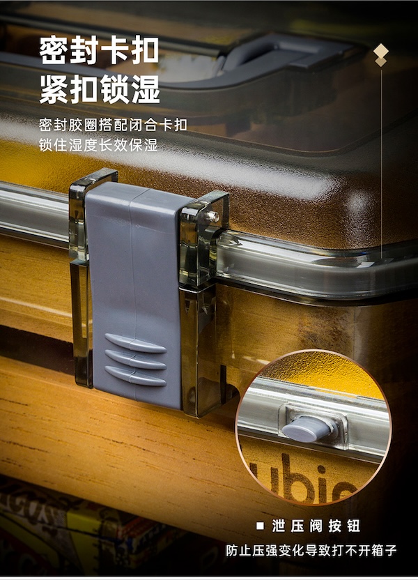 「Lubinski 台灣官方總代理」魯賓斯基 大容量西班牙雪松木雪茄保濕醇化盒｜Capadura｜