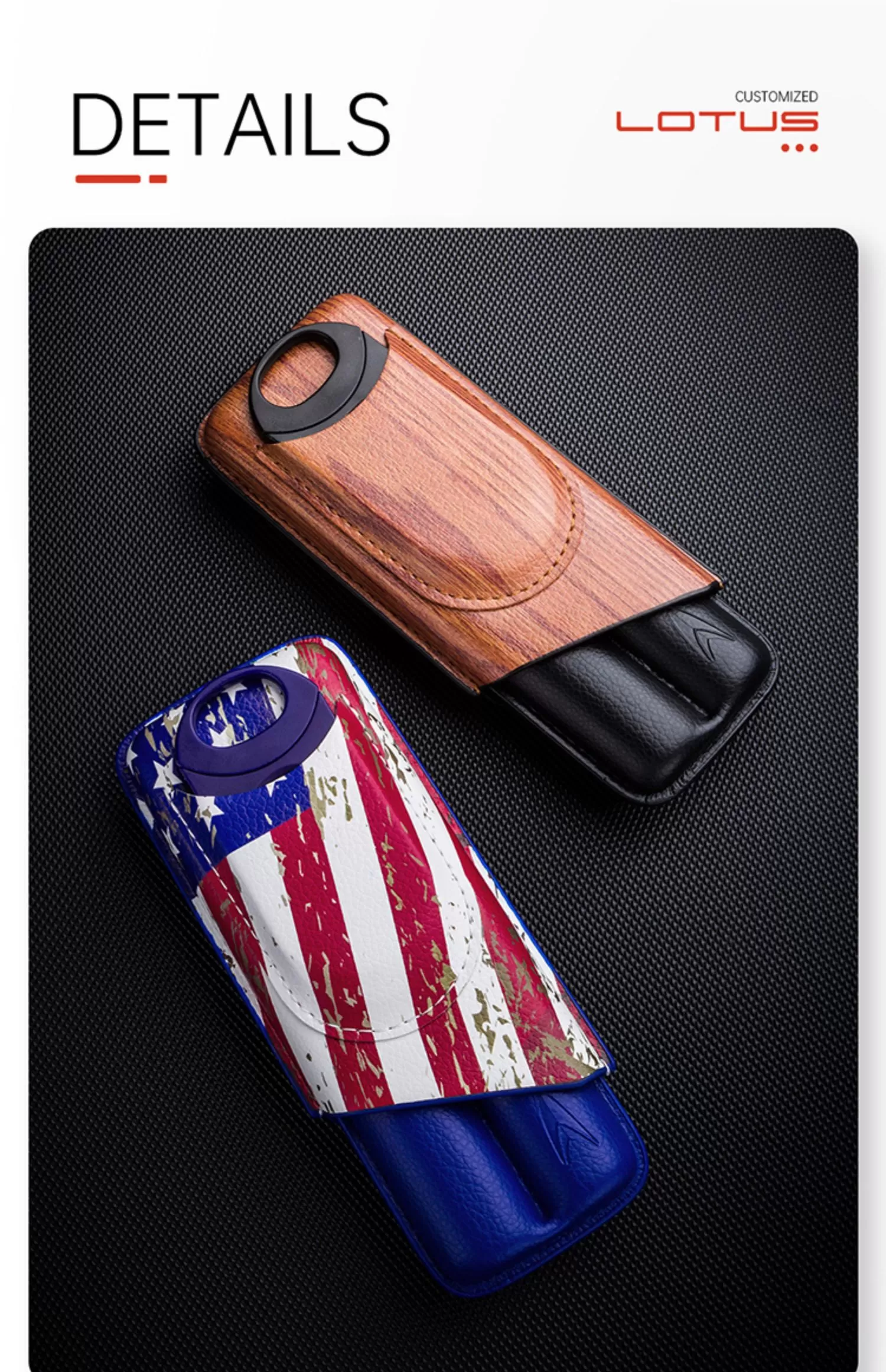 「Lubinski 台灣官方總代理」LOTUS2021 美國蓮花2支裝雪茄保濕皮套｜Capadura｜,雪茄課程,雪茄館,cigar,Capadura,非古雪茄