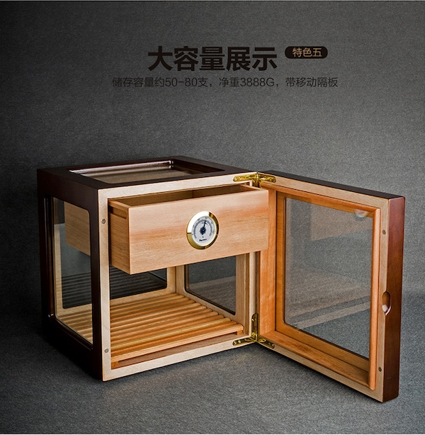 「Lubinski 台灣官方總代理」LUBINSKI 魯賓斯基雪茄展示盒 古巴雪茄煙保濕櫃｜Capadura｜