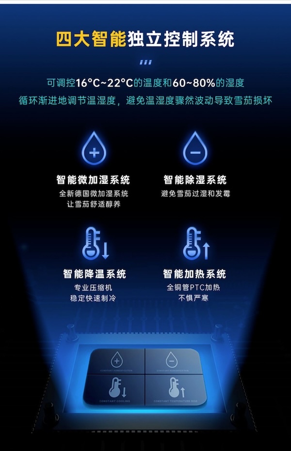 「Lubinski 台灣官方總代理」魯賓斯基 恆溫恆濕雪松木層架智能電子雪茄櫃 ｜Capadura｜