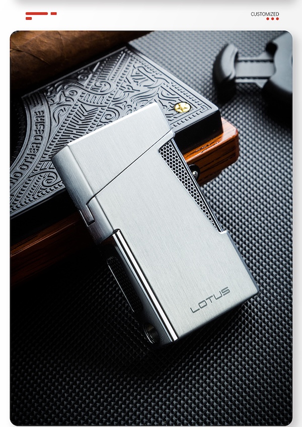 「Lubinski 台灣官方總代理」LOTUS 蓮花 打火機 時尚鋅合金匯聚雙噴打火機 |Capadura|,雪茄課程,雪茄館,cigar,Capadura,非古雪茄