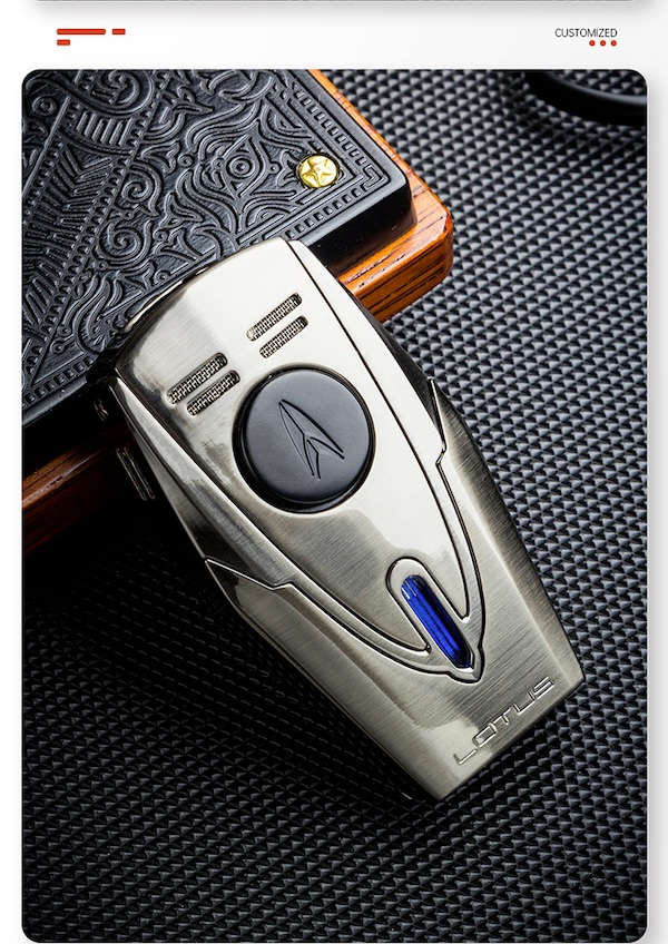 「Lubinski 台灣官方總代理」LOTUS蓮花 鋅合金雙衝藍焰聚火雪茄打火機|Capadura|,雪茄課程,雪茄館,cigar,Capadura,非古雪茄