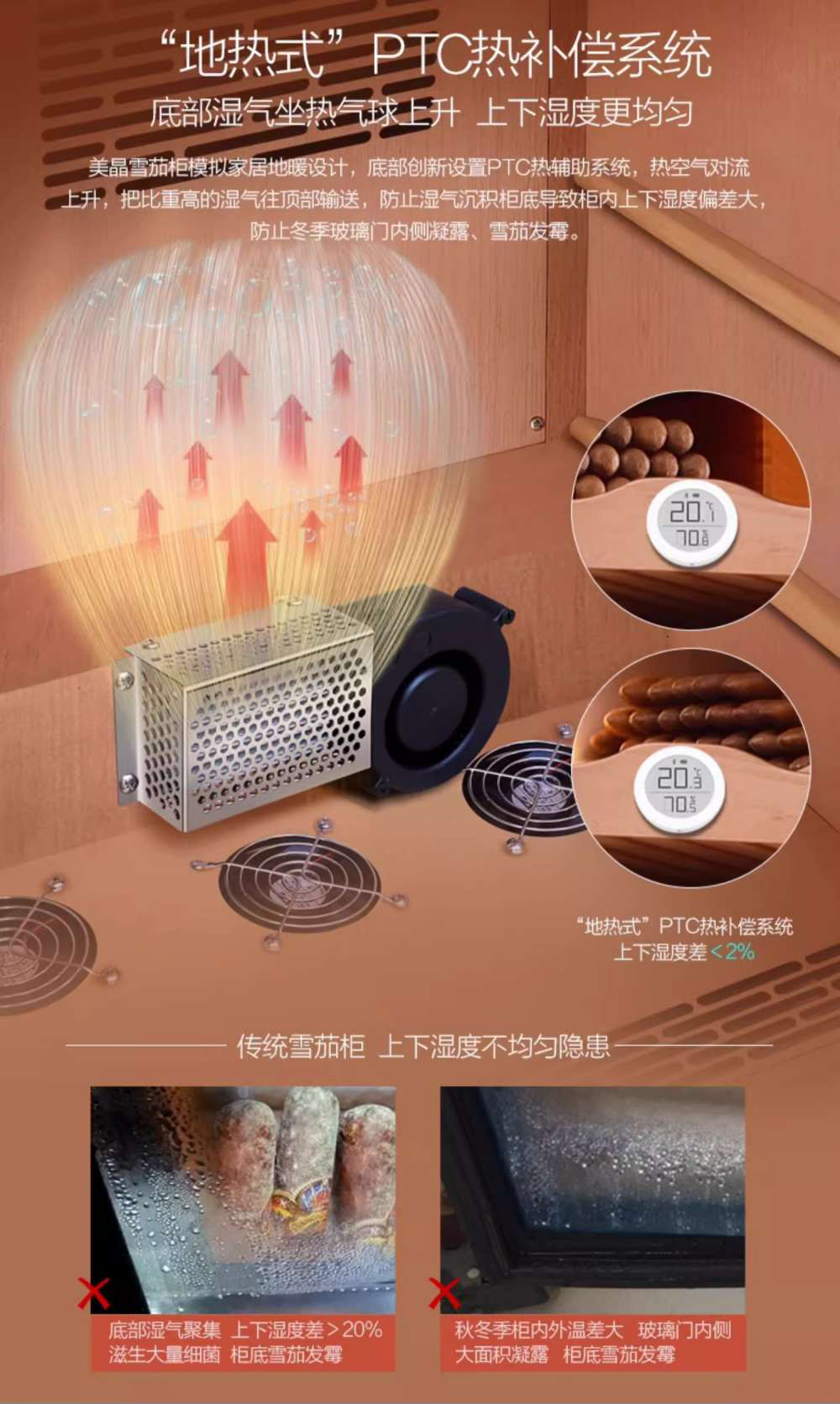 「Lubinski 台灣官方總代理」Raching 美晶 裸養 C330A 恆溫恆濕雪松實木雪茄櫃｜Capadura｜