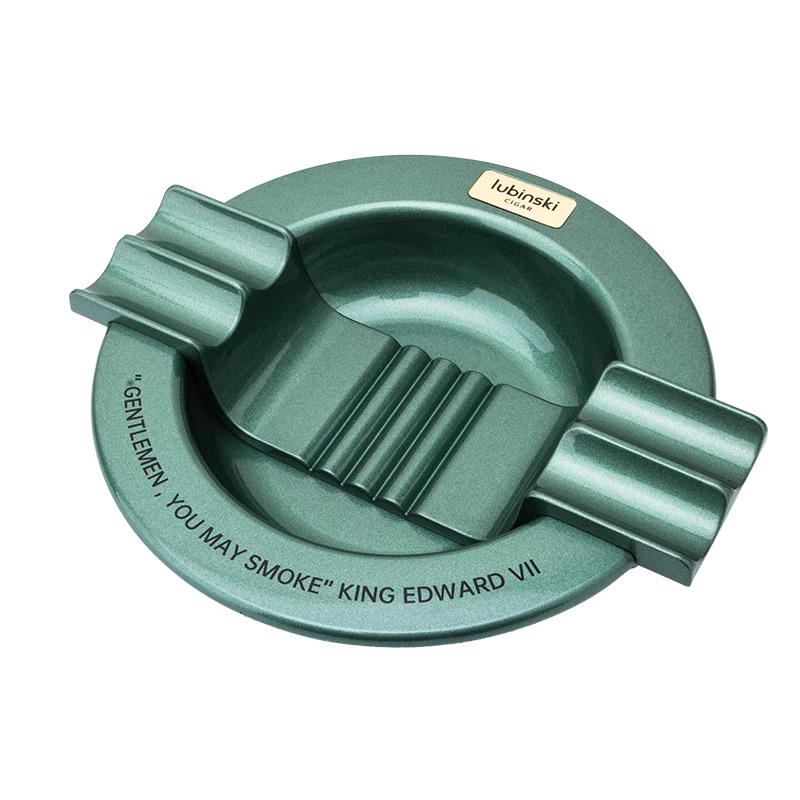 Lubinski 台灣官方總代理」雪茄煙灰缸鋅合金屬時尚個性四槽家用辦公室大容量雪茄架 | Capadura｜雪茄館