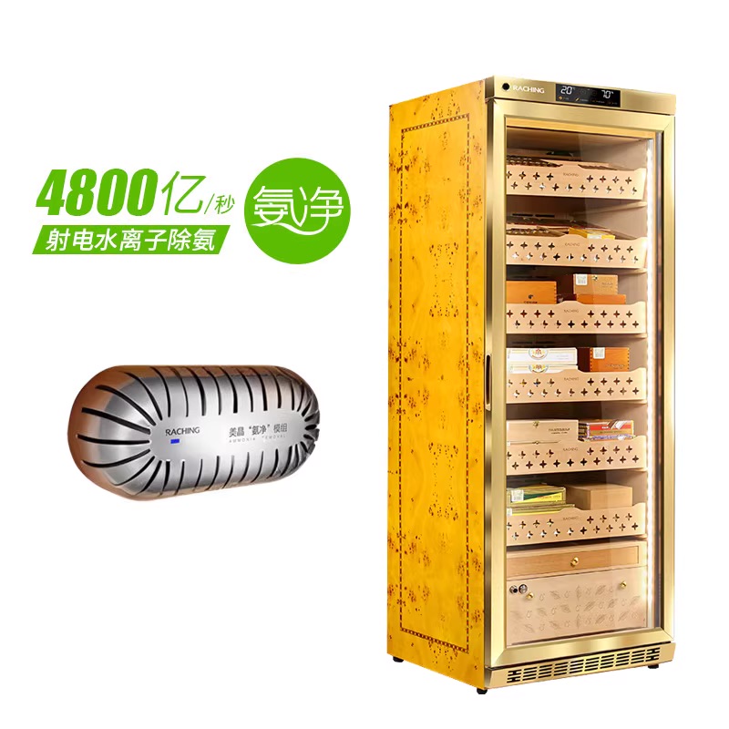 Lubinski台灣官方總代理美晶雪茄櫃水平線M1800A/2800A/3800壓縮機恆溫恆濕保濕櫃CAPADURA