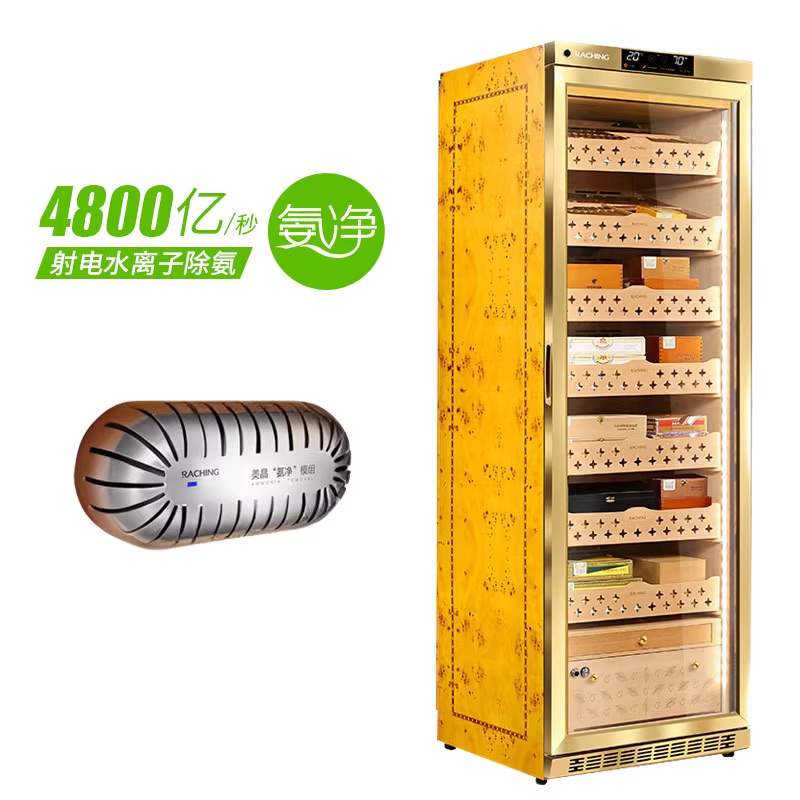 Lubinski台灣官方總代理美晶雪茄櫃水平線M1800A/2800A/3800壓縮機恆溫恆濕保濕櫃CAPADURA