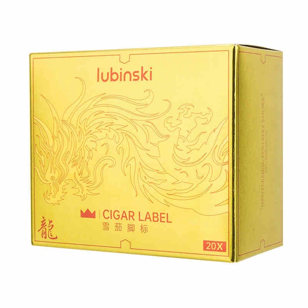 「Lubinski 台灣官方總代理」魯賓斯基 龍年紀念款雪茄腳標修復自黏固定帶｜Capadura｜