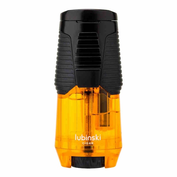 「Lubinski 台灣官方總代理」魯賓斯基 多功能帶煙托架單直衝點雪茄打火機｜Capadura｜