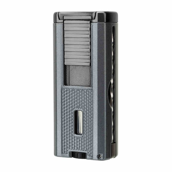 「Lubinski 台灣官方總代理」魯賓斯基 多功能聚火藍焰三直衝雪茄打火機｜Capadura｜