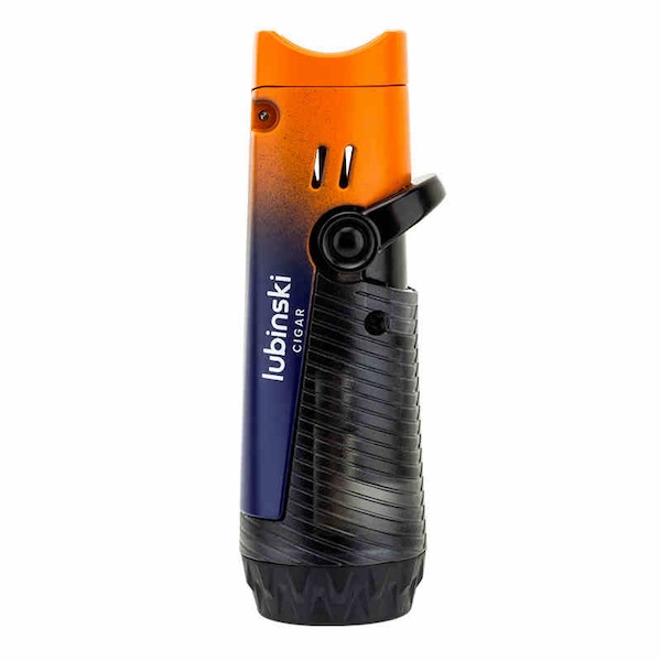 「Lubinski 台灣官方總代理」魯賓斯基 雙直衝聚火藍焰雪茄點火器｜Capadura｜