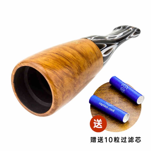 「Lubinski 台灣官方總代理」魯賓斯基 石楠木亞克力多環徑雪茄煙嘴 時尚禮盒裝｜Capadura｜