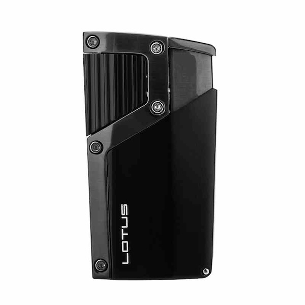 「Lubinski 台灣官方總代理」LOTUS 蓮花 進口四噴火焰雪茄打火機附雪茄剪｜Capadura｜