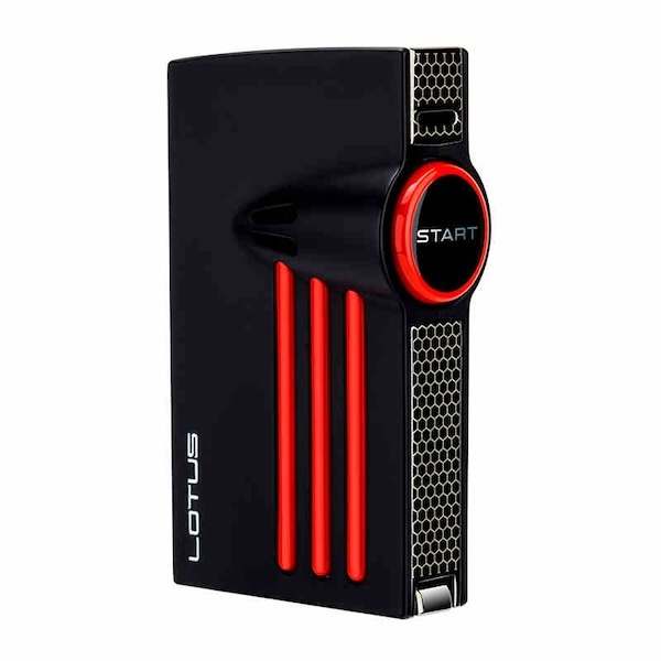 「Lubinski 台灣官方總代理」LOTUS 蓮花 防風充氣雙噴雪茄專用打火機｜Capadura｜