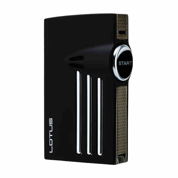「Lubinski 台灣官方總代理」LOTUS 蓮花 防風充氣雙噴雪茄專用打火機｜Capadura｜