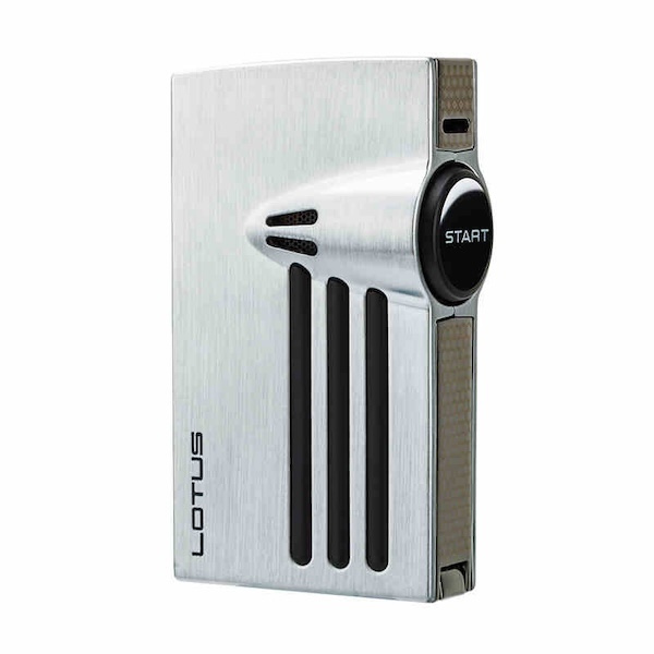 「Lubinski 台灣官方總代理」LOTUS 蓮花 防風充氣雙噴雪茄專用打火機｜Capadura｜