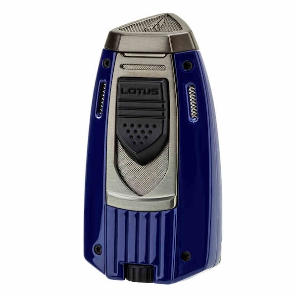 「Lubinski 台灣官方總代理」LOTUS蓮花 時尚個性二直衝聚火金屬雪茄打火機｜Capadura｜