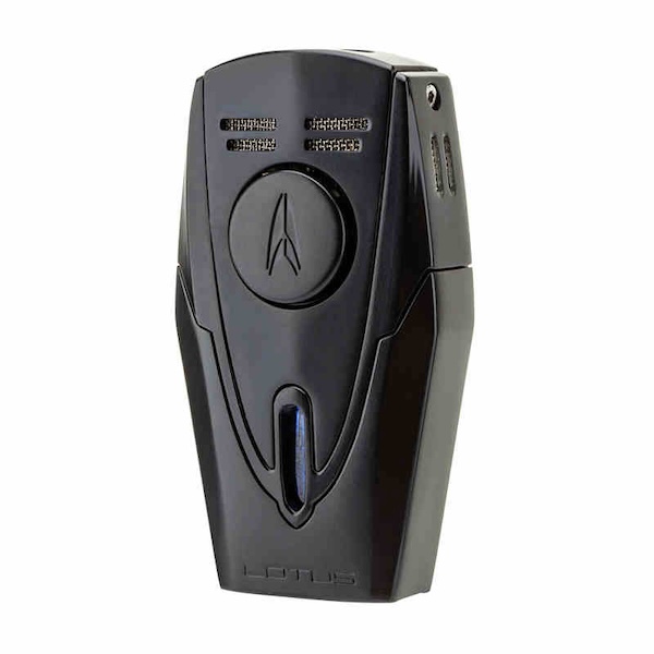 「Lubinski 台灣官方總代理」LOTUS蓮花 鋅合金雙衝藍焰聚火雪茄打火機｜Capadura｜