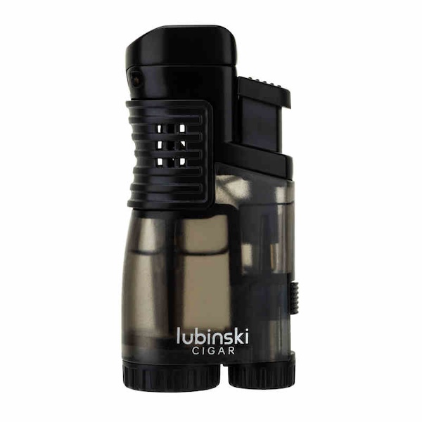 「Lubinski 台灣官方總代理」LUBINSKI 多功能帶開孔器 藍焰三直衝雪茄打火機｜Capadura｜