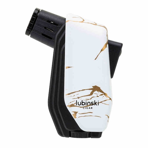 「Lubinski 台灣官方總代理」LUBINSKI 時尚直衝聚火藍焰雪茄打火機｜Capadura｜