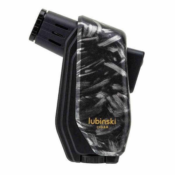 「Lubinski 台灣官方總代理」LUBINSKI 時尚直衝聚火藍焰雪茄打火機｜Capadura｜