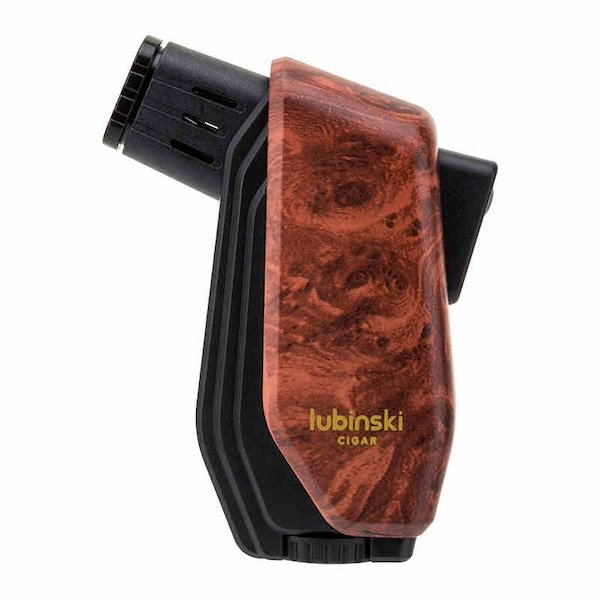 「Lubinski 台灣官方總代理」LUBINSKI 時尚直衝聚火藍焰雪茄打火機｜Capadura｜