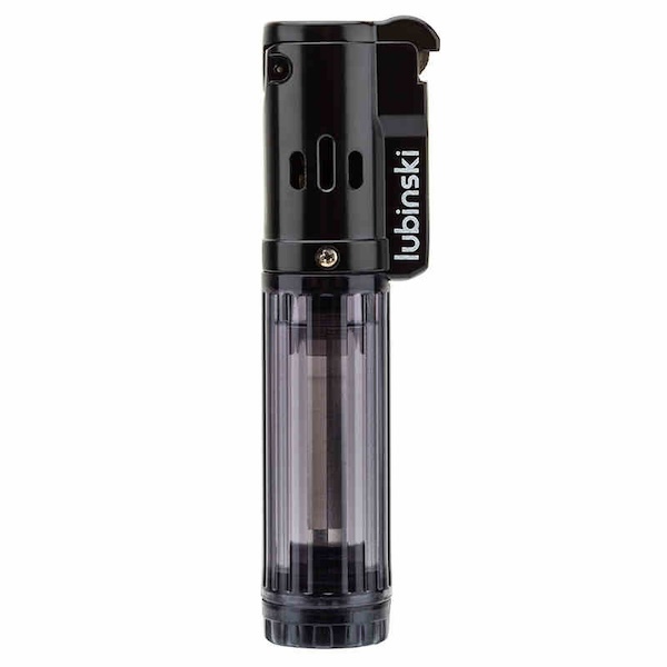 「Lubinski 台灣官方總代理」砂輪單直衝藍焰雪茄打火機禮盒套裝｜Capadura｜