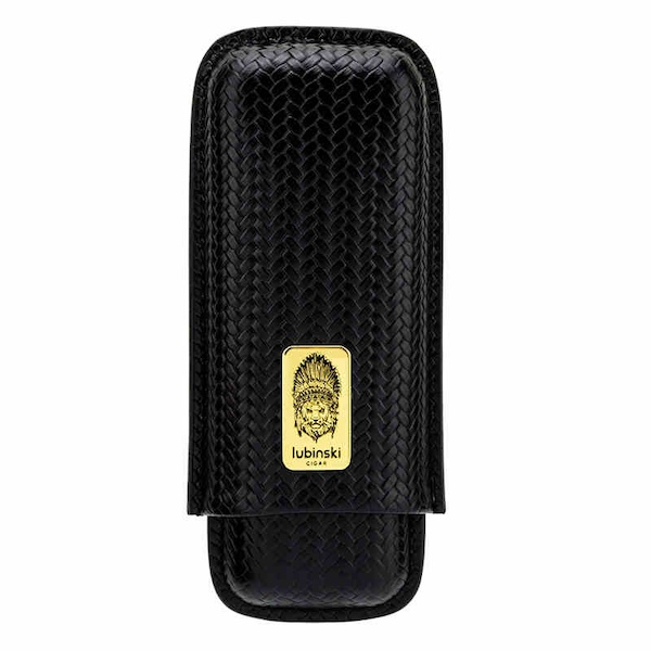 「Lubinski 台灣官方總代理」雪茄便攜皮套3支2支裝牛皮保濕管｜Capadura｜