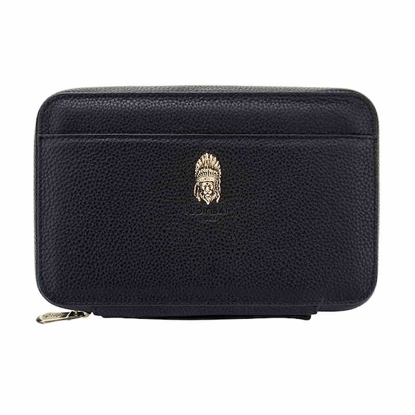 「Lubinski 台灣官方總代理」 蟒蛇紋便攜包5支裝雪茄保濕盒禮品裝｜Capadura｜