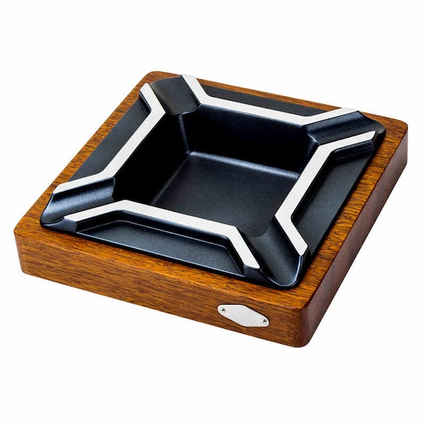 「Lubinski 台灣官方總代理」復古風雞翅木實木雪茄煙灰缸｜Capadura｜