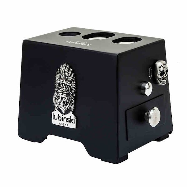 「Lubinski 台灣官方總代理」高檔台式閘刀V剪平切雪茄剪｜Capadura｜