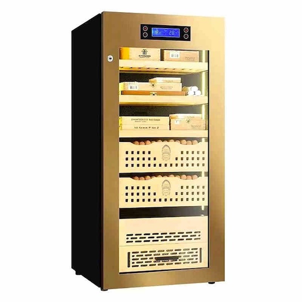 「Lubinski 台灣官方總代理」電子恆溫控濕雪茄保濕櫃｜Capadura｜