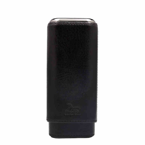 「Lubinski 台灣官方總代理」便攜皮套雪茄三支裝保濕管｜Capadura｜