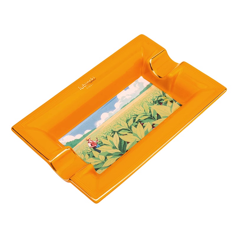 「Lubinski 台灣官方總代理」雪茄煙灰缸陶骨瓷時尚個性創意二槽雙人小型持灰器家庭用、煙灰缸 | Capadura｜雪茄館