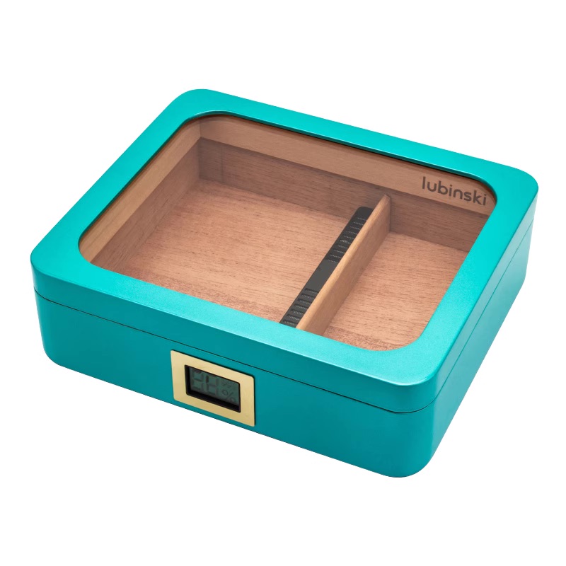 「Lubinski 台灣官方總代理」雪茄保濕盒高性價比透明視窗西班牙雪松木內襯養煙醒茄箱 雪茄箱| Capadura｜雪茄館