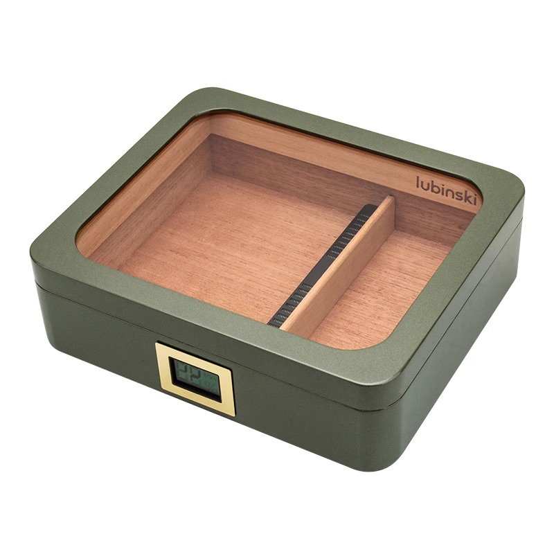 「Lubinski 台灣官方總代理」雪茄保濕盒高性價比透明視窗西班牙雪松木內襯養煙醒茄箱 雪茄箱| Capadura｜雪茄館