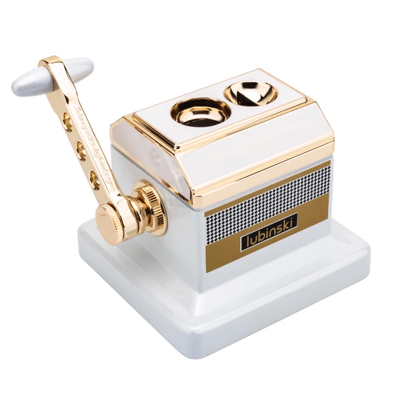 「Lubinski 台灣官方總代理」新款桌上型雪茄剪刀平剪V切大口徑高檔時尚金屬斷頭台閘刀| Capadura｜雪茄館