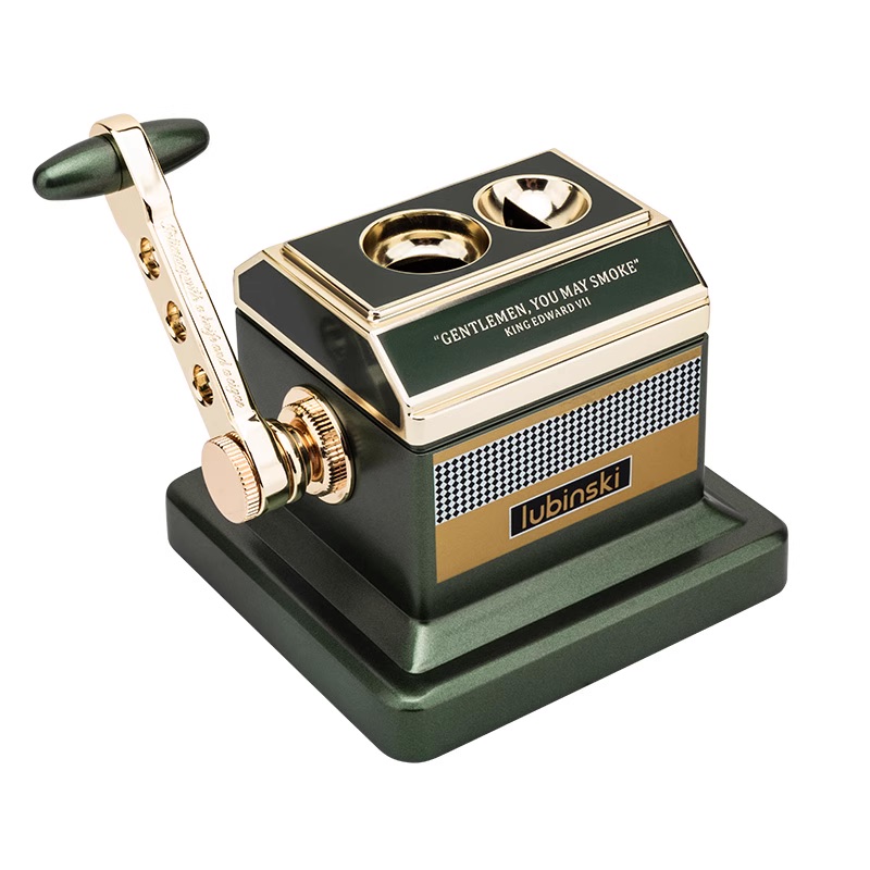 「Lubinski 台灣官方總代理」新款桌上型雪茄剪刀平剪V切大口徑高檔時尚金屬斷頭台閘刀| Capadura｜雪茄館