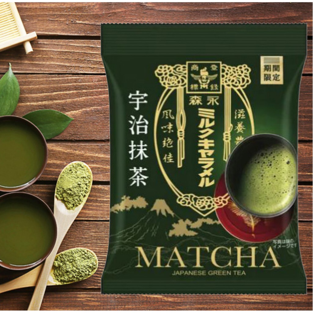 日本森永期間限定宇治抹茶口味牛奶糖69g